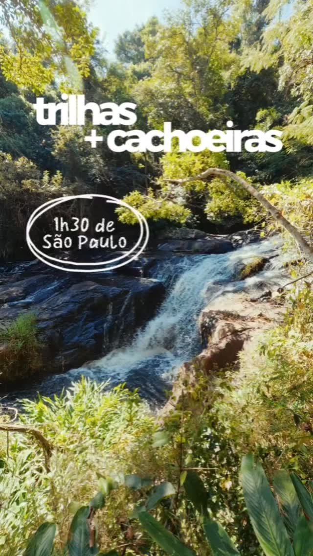 ​🚨 TRILHAS E CAHOEIRAS A 1H30 DE SP! Já salva esse Reels porque você a…